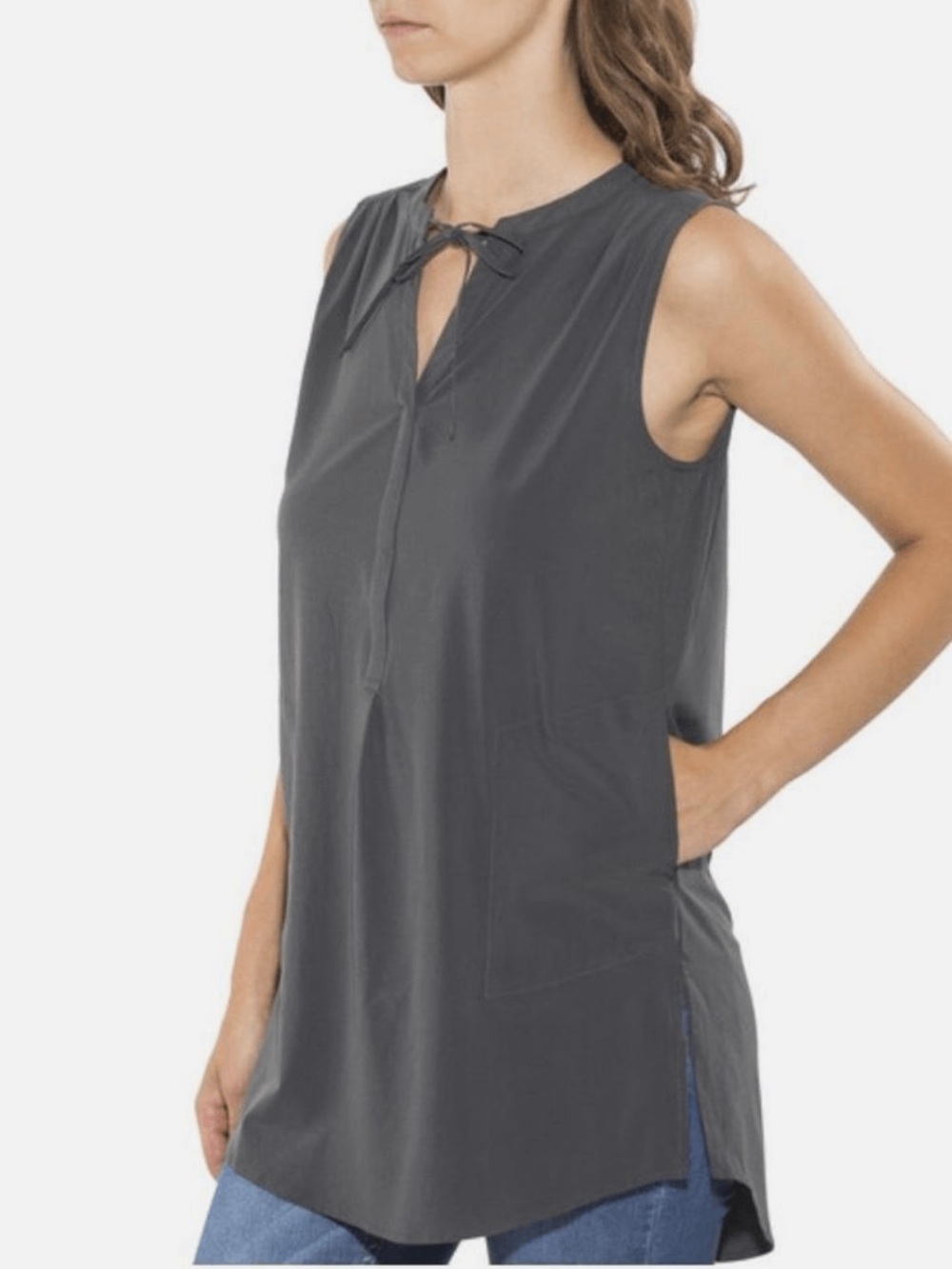 prAna Size XL Natassa Tunic SPF Travel grey